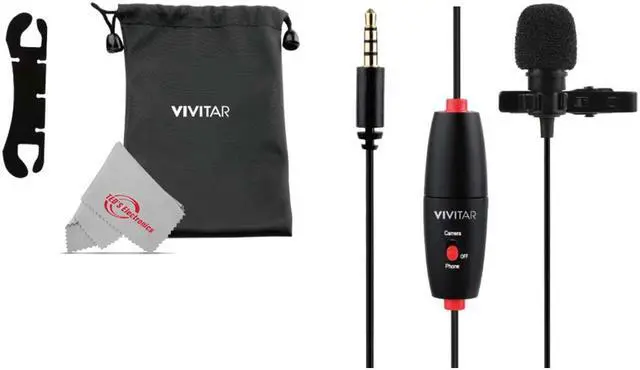 Alt view image 10 of 19 - Vivitar Mini Lavalier Streaming Microphone
