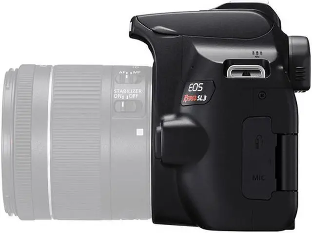 Alt view image 10 of 11 - Canon EOS Rebel SL3 DSLR Digital Camera (Black) Body Only (Kit Box)