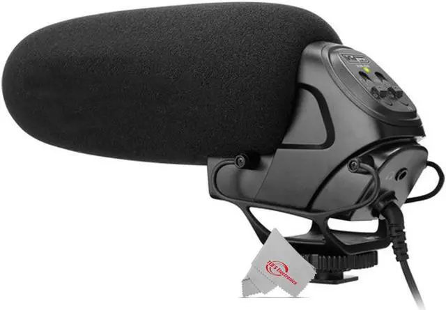 Alt view image 3 of 7 - Vidpro XM-50 Professional On-Camera Condenser Shotgun Video Microphone