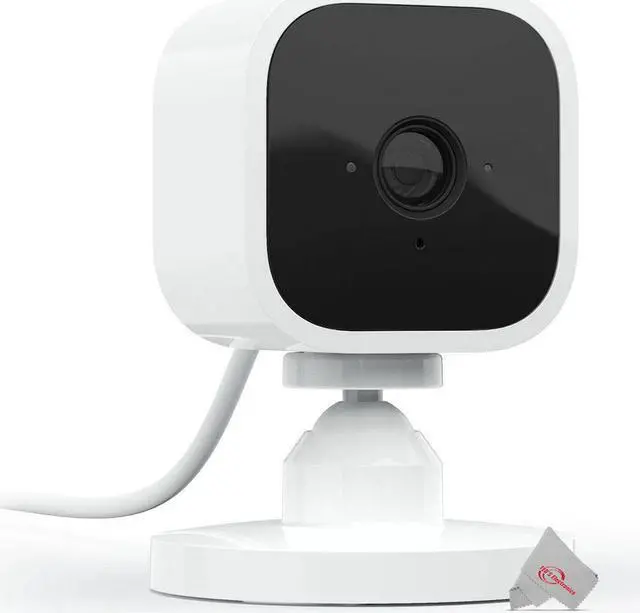 Alt view image 10 of 20 - Blink Mini Compact indoor plug-in smart security camera 1080 HD video motion detection Works with Alexa – 1 camera White