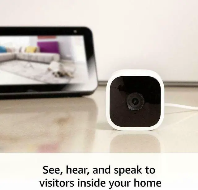 Alt view image 6 of 7 - 3x Blink Mini Compact Indoor Plug-in HD Smart Security Camera, 1080HD Video, Works with Alexa