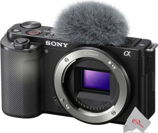 Alt view image 3 of 20 - Sony ZV-E10 Mirrorless 24.2MP 4K Digital Camera Body Black