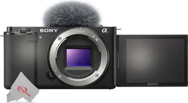 Alt view image 5 of 20 - Sony ZV-E10 Mirrorless 24.2MP 4K Digital Camera Body Black