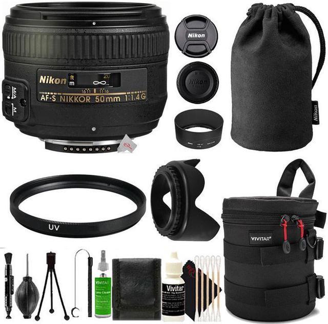 Nikon AF-S NIKKOR 50mm f/1.4G Prime Lens with Cleaning Accessory Kit -  Newegg.com