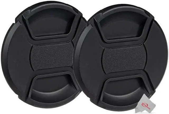 Main image of 2-Pack 52mm Center Pinch Snap On Lens Cap Front Dust Cover for Canon Nikon Sony Fujifilm SLR Mirrorless Camera