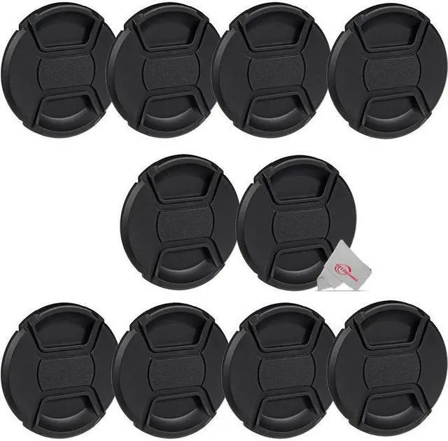 Main image of (10 Pack) 72mm Center Pinch Snap On Lens Cap Front Dust Cover for Canon Nikon Sony Fujifilm SLR Mirrorless Camera