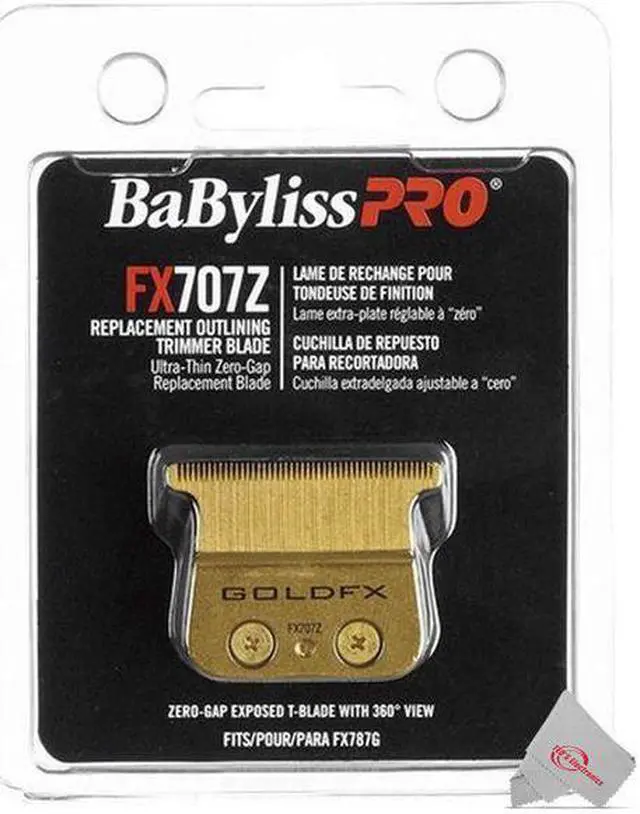 Alt view image 3 of 4 - 2x BaByliss PRO FX707Z Replacement Outlining Trimmer Blade Zero Gap T-Blade for FX787 Trimmers