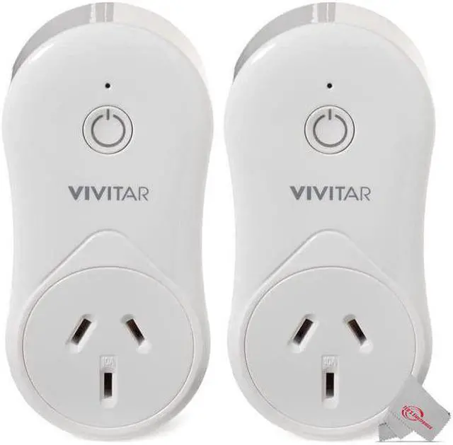 Main image of Vivitar Smart Home Wi-Fi Outlet + USB Port No Hub Required -2 Count