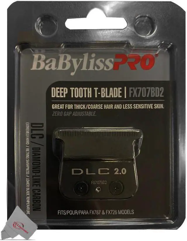 Alt view image 3 of 3 - Babyliss PRO FX707BD2 DLC 2.0MM Deep Tooth T-Blade