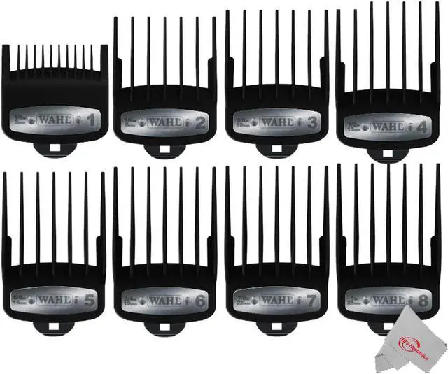 Alt view image 2 of 4 - wahl professional premium black cutting guides #3171500  1/8" to 1"  fits all full size wahl clippers excludes detachable blade clippers  8 pack