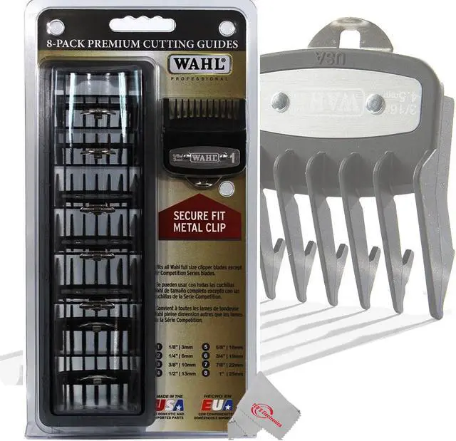 Alt view image 3 of 4 - wahl professional premium black cutting guides #3171500  1/8" to 1"  fits all full size wahl clippers excludes detachable blade clippers  8 pack