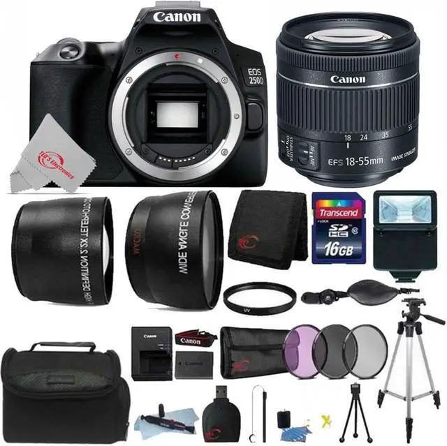 Main image of Canon EOS 250D Rebel SL3 Camera with EF-S 18-55mm f/4-5.6 IS STM Lens Bundle