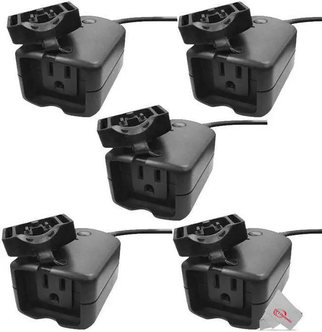 Main image of 5x Vivitar Outdoor Waterproof Smart Plug WiFi Outlet Works With Alexa, Echo & Google Home No Hub Required
