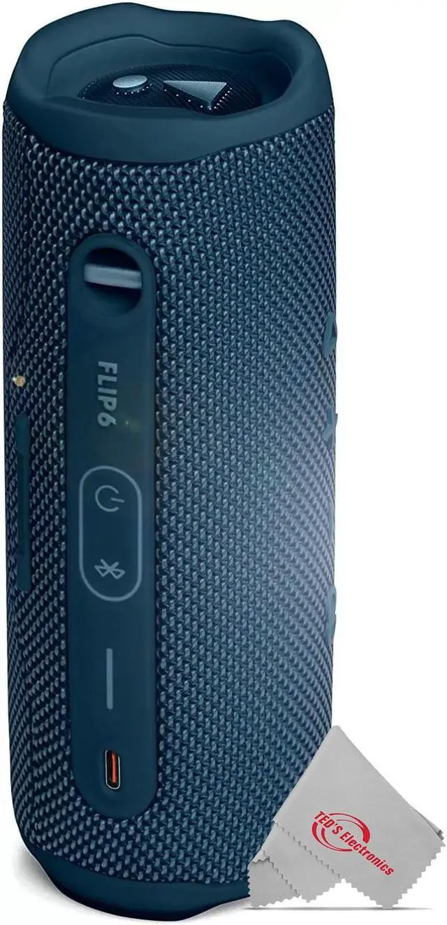 Alt view image 8 of 20 - Flip 6 Portable Bluetooth Splashproof Waterproof Speaker Blue JBLFLIP6BLUAM
