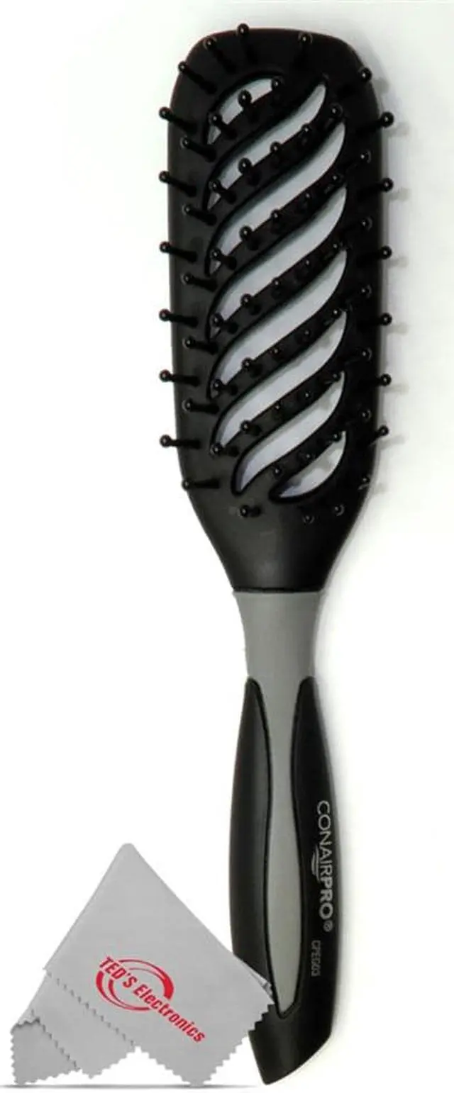 Alt view image 3 of 3 - Conair Pro Ergo-Grip Vent Brush CN-CPEG03 + Conair Ergo-Grip Cushion Brush CN-CPEG05