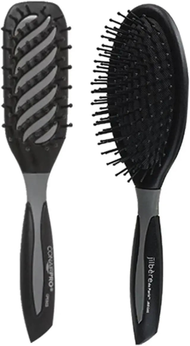 Main image of Conair Pro Ergo-Grip Vent Brush CN-CPEG03 + Conair Ergo-Grip Cushion Brush CN-CPEG05
