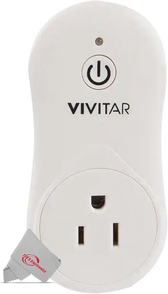 Main image of Vivitar Smart Home Wi-Fi Outlet + USB Port Compatible with Alexa and Google Home - No Hub Required