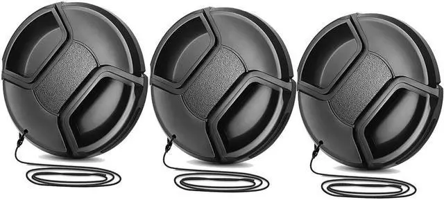 Main image of 3x Vivitar 62mm Snap-On Lens Cap for Cameras