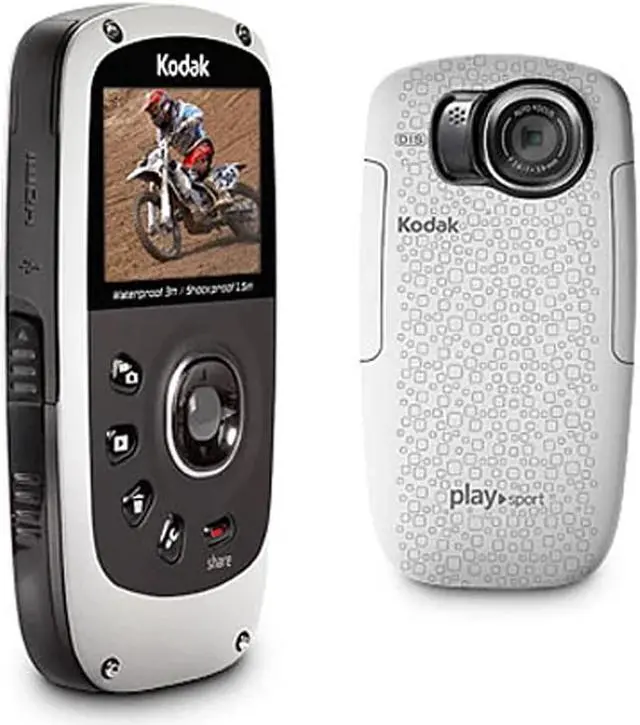 Alt view image 4 of 4 - Kodak PLAYSPORT Zx5 Video Camera (White)