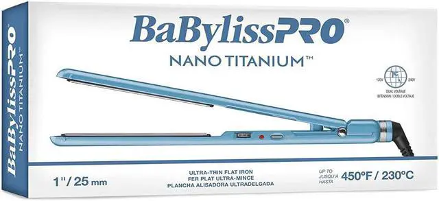Alt view image 6 of 8 - BaByliss PRO Nano Titanium 1" Ultra-Thin Straightening Iron BNT4072TUC