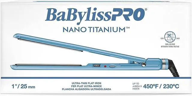 Alt view image 7 of 8 - BaByliss PRO Nano Titanium 1" Ultra-Thin Straightening Iron BNT4072TUC