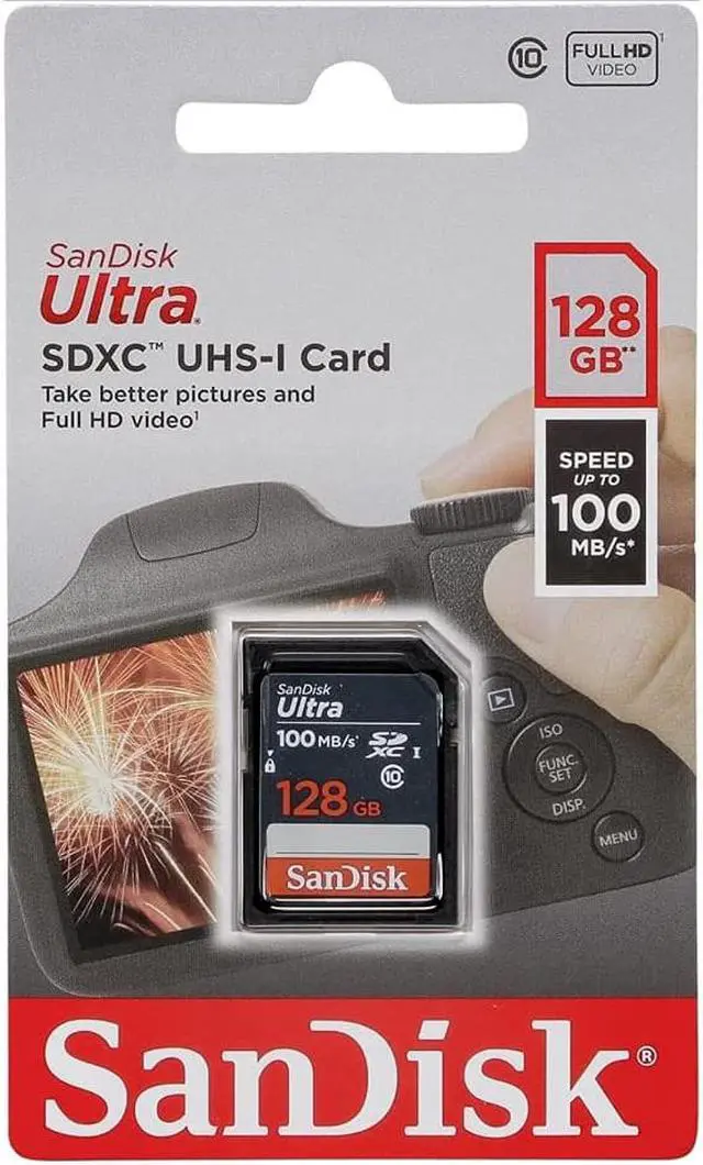 Alt view image 8 of 12 - SanDisk SDSDUNR-128G-GN3IN CYU 128GB 9pin SDXC r100MB/s C10 UHS-I SanDisk Ultra SDXC Memory Card