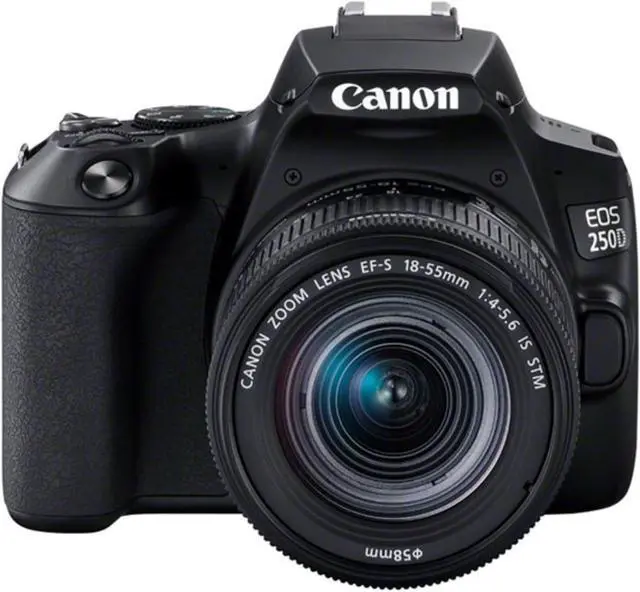 Alt view image 2 of 4 - Canon EOS 250D / Rebel SL3  24MP DSLR Camera with EF-S 18-55mm f/4-5.6 IS STM Lens and EF 75-300mm Lens