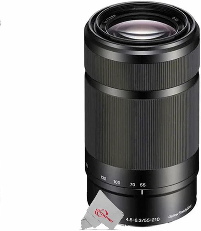 Alt view image 5 of 5 - Sony E-Mount 55-210mm F4.5-6.3 Lens for Sony E-Mount / NEX Cameras (Black) Frustration Free Packaging + PixiBytes Exclusive Microfiber Cleaning Cloth