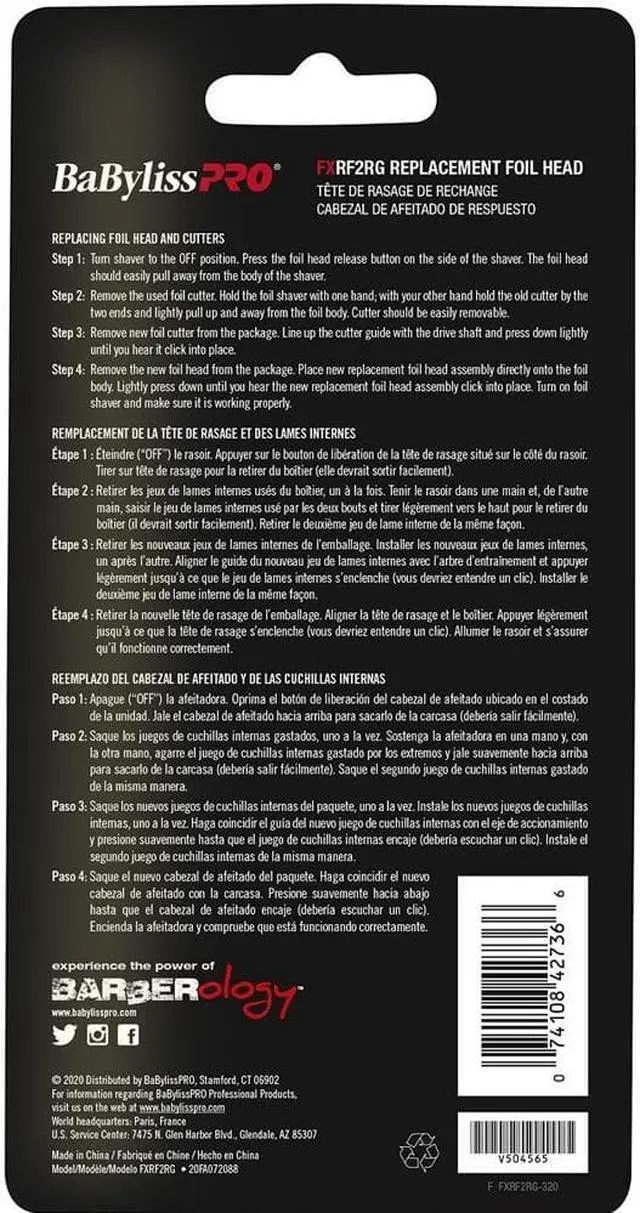 Alt view image 2 of 3 - BaByliss Pro FOILFX02 Rose Gold Replacement Foil & Cutter #FXRF2RG