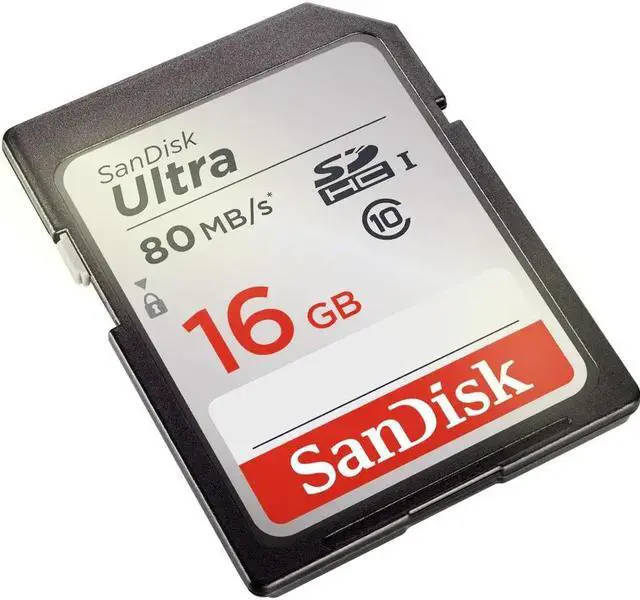 Alt view image 4 of 5 - 2 Packs SanDisk Ultra 16GB Class 10 SDHC UHS-I Memory Card up to 80MB/s  SDSDUNC-016G-GN6IN