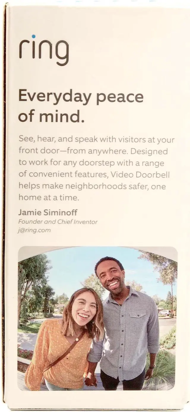 Alt view image 3 of 6 - Ring 1080p Video Doorbell (2020 Release, Satin Nickel)