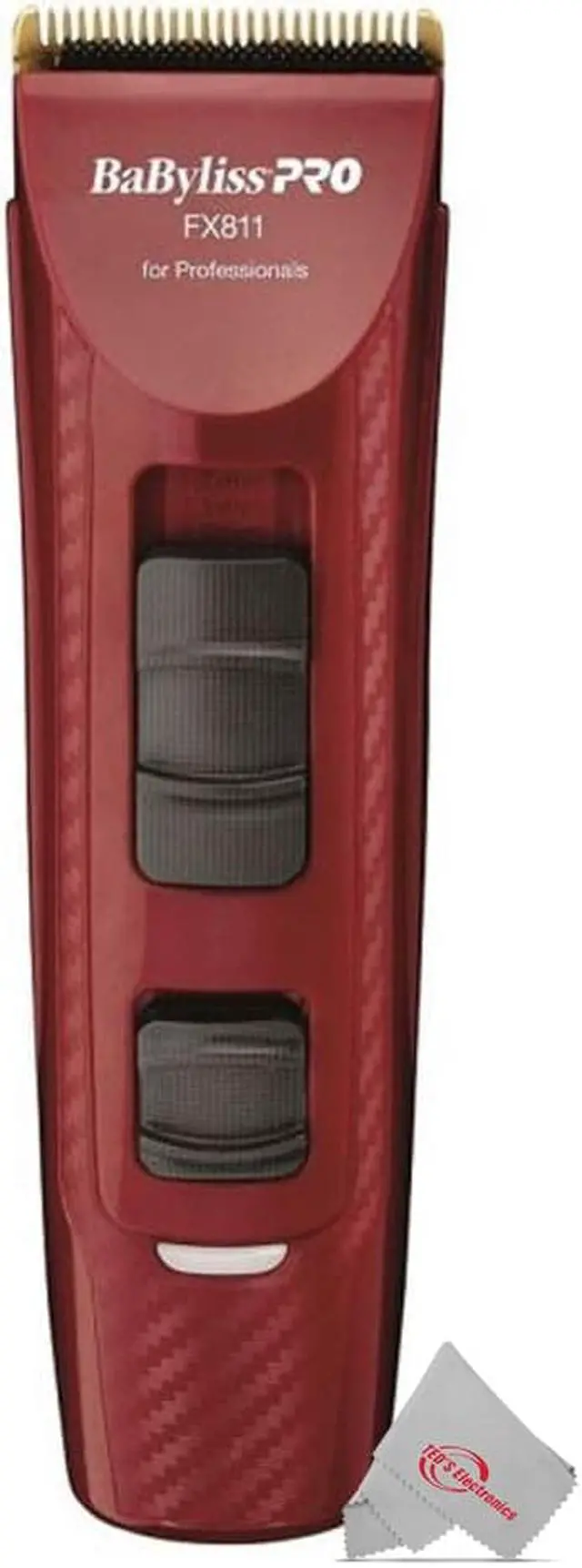 Alt view image 2 of 7 - Babyliss Pro X2 Volare Ferrari Adjustable Clipper FXF811 Red with Large Styling Comb