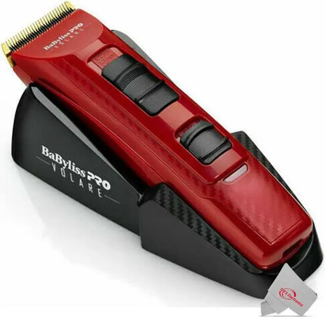 Alt view image 4 of 7 - Babyliss Pro X2 Volare Ferrari Adjustable Clipper FXF811 Red with Large Styling Comb