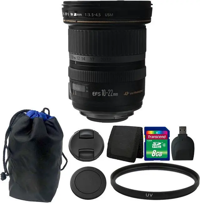 Main image of Canon EF-S 10-22mm f/3.5-4.5 USM Lens with 8GB Accessory Bundle for Canon