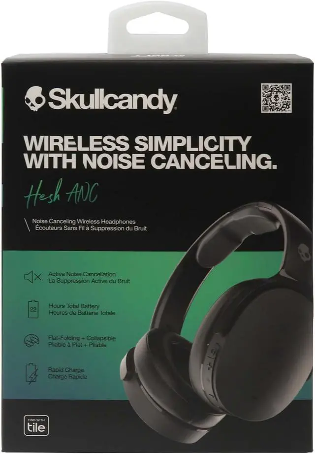 Alt view image 20 of 20 - Skullcandy Hesh ANC Noise Canceling Wireless Headphones - Black