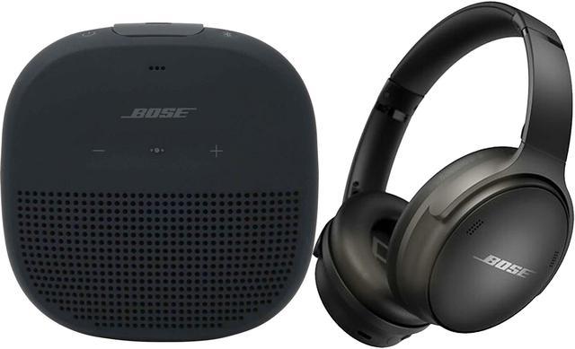 Bose QuietComfort 45 Noise-Canceling Wireless Over-Ear Headphones (Triple  Black) and Bose Soundlink Micro Bluetooth Speaker (Black)