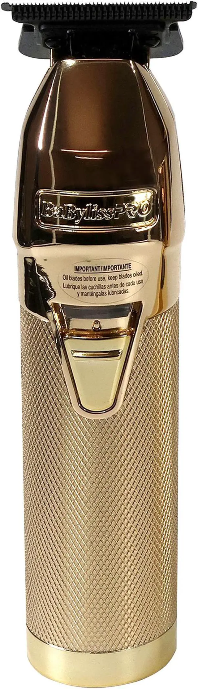 Alt view image 4 of 7 - BaByliss Pro GOLDFX Collection Metal Lithium Outlining Trimmer & Double Foil Shaver #FXHOLPK2GN with Babyliss Pro Gold FX Trimmer Charging Base fits FX787 Trimmers