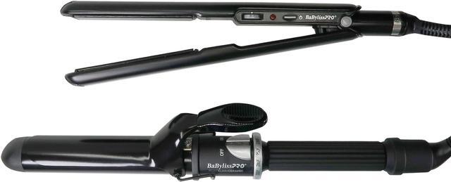 Alt view image 4 of 4 - BaByliss Pro Porcelain Ceramic Limited Edition Straightening Iron 1" and Spring Curling Iron 1¼" Styling Set #BPCPP6UC