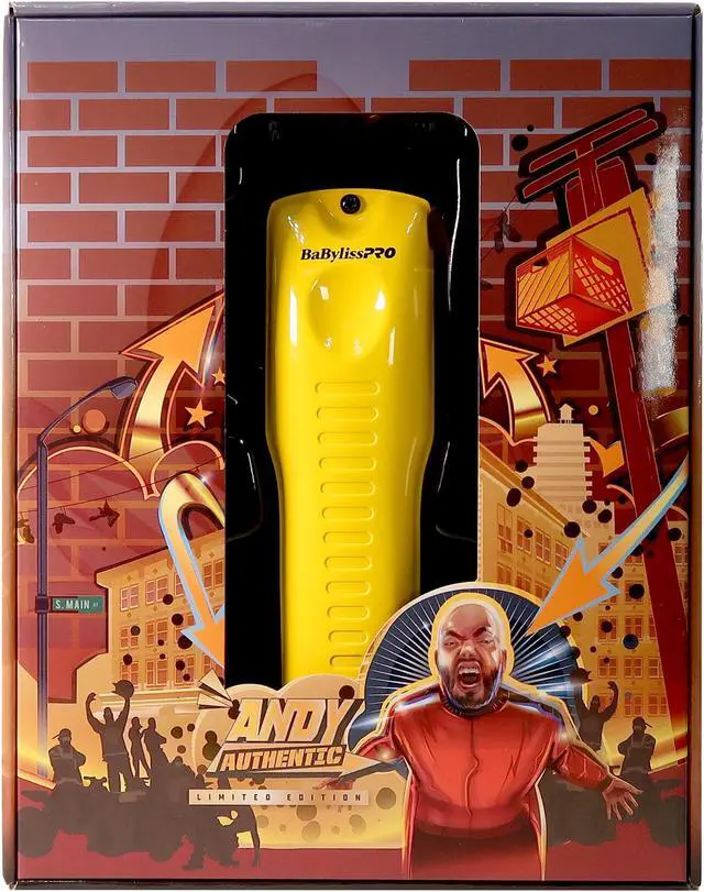 Alt view image 4 of 5 - BaByliss Pro Limited Edition LO-PROFX Cordless Clipper (Andy Authentic) Yellow #FX825YI