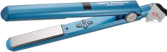 Alt view image 2 of 7 - Babyliss Pro Nano Titanium Digital Flat Iron 1" BNT4095TUC with Pistol-Grip Dryer Essential Kit