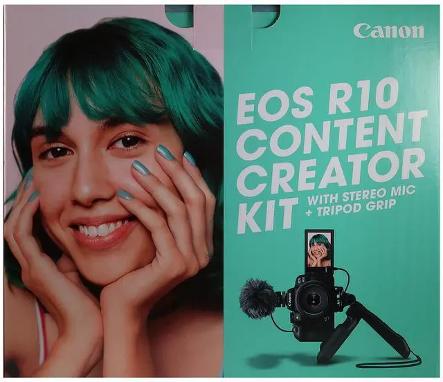 Alt view image 8 of 20 - Canon EOS R10 Mirrorless Camera w/RF-S18-45mm f/4.5-6.3 is STM Lens Kit (Content Creator kit)