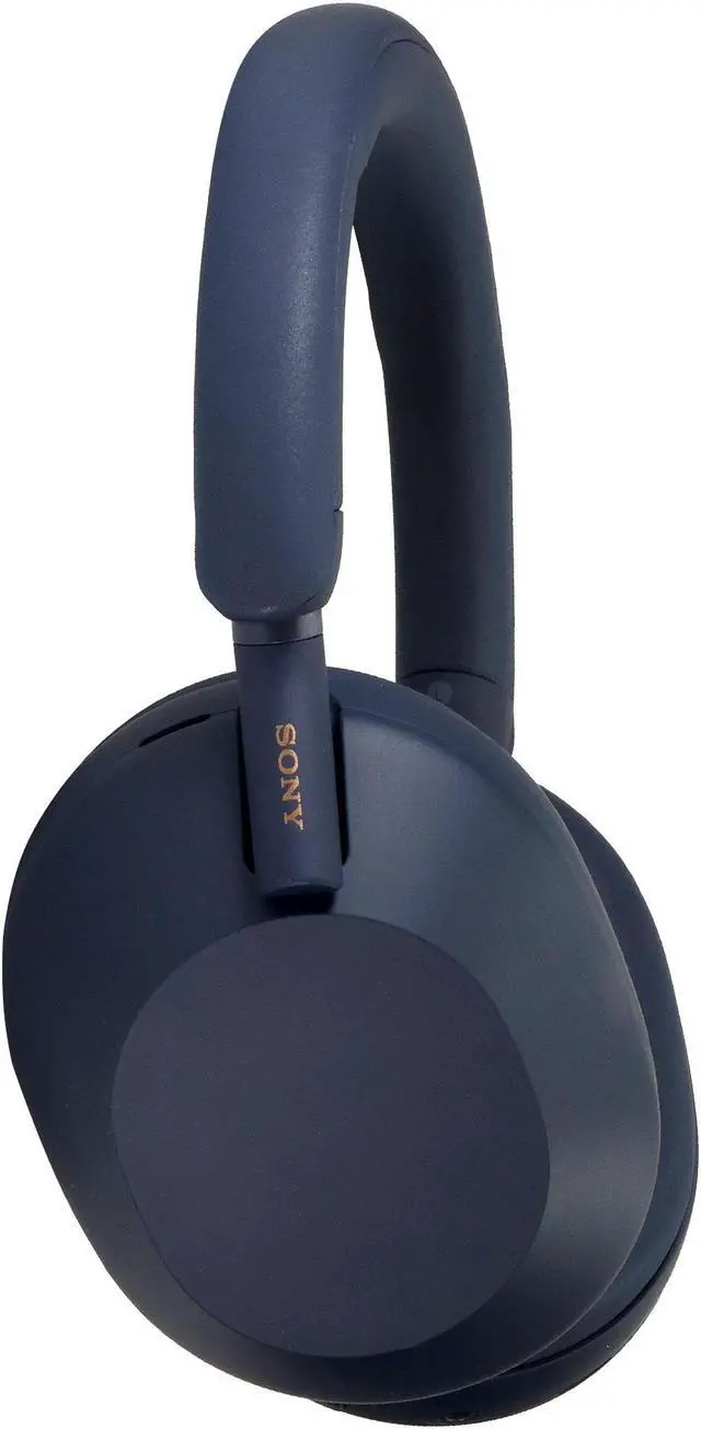 Alt view image 8 of 18 - Sony WH-1000XM5 Noise-Canceling Wireless Over-Ear Headphones (Blue)