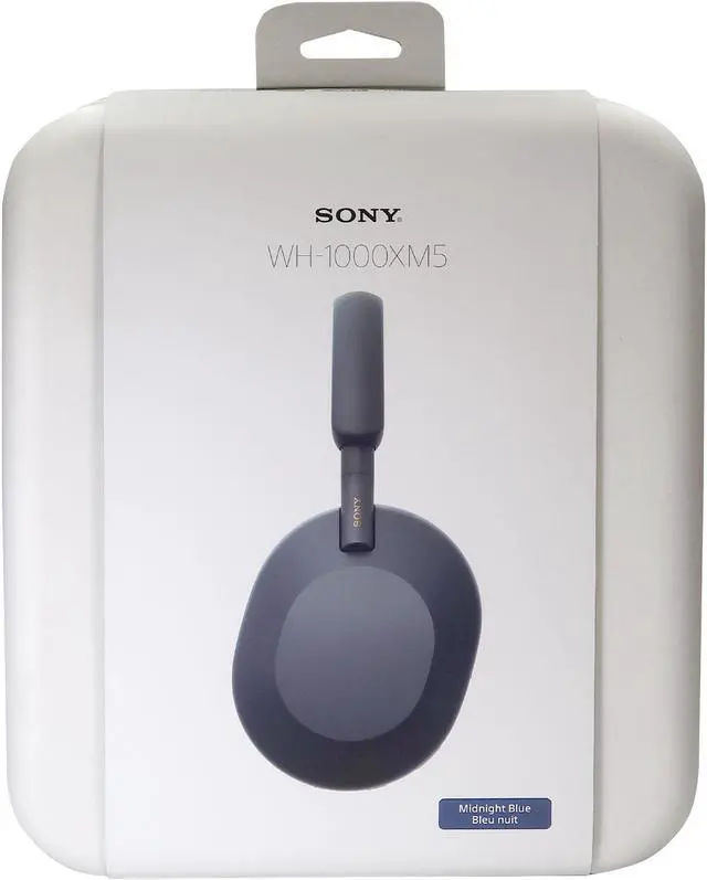 Alt view image 10 of 18 - Sony WH-1000XM5 Noise-Canceling Wireless Over-Ear Headphones (Blue)