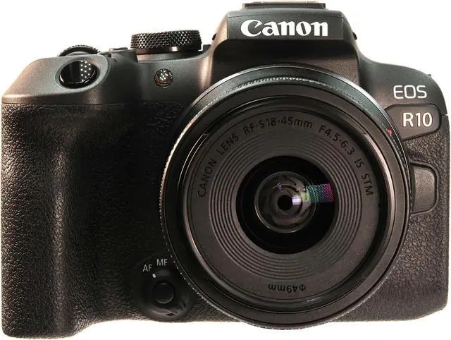 Alt view image 2 of 7 - Canon EOS R10 Mirrorless Camera with 18-45mm Lens Professional Accessory Kit