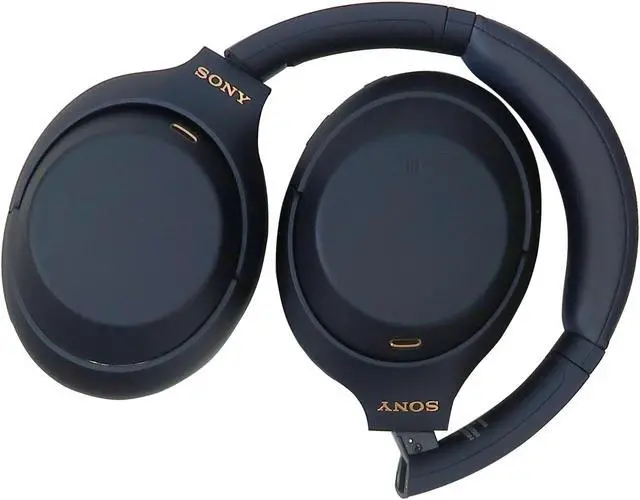 Alt view image 4 of 6 - Sony WH-1000XM4 Wireless  Over-the-Ear Headphones Blue with Google Assistant and Alexa and JBL T110 in Ear Headphones