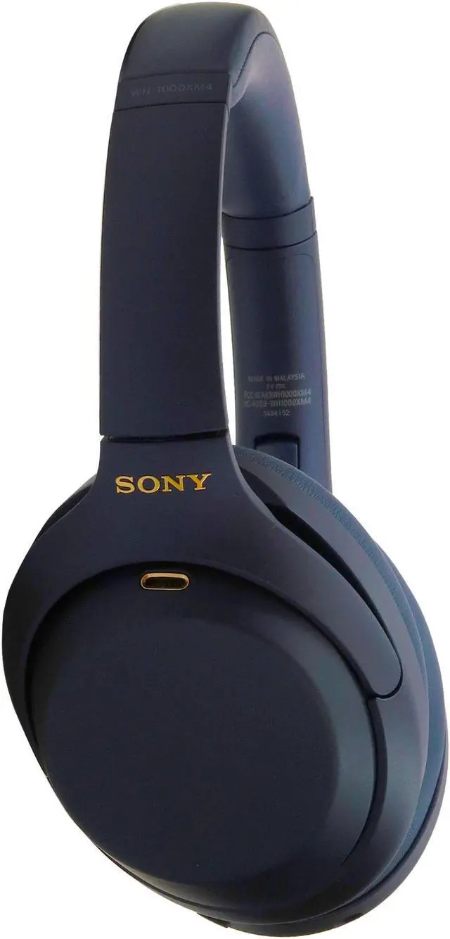 Alt view image 3 of 6 - Sony WH-1000XM4 Wireless  Over-the-Ear Headphones Blue with Google Assistant and Alexa and JBL T110 in Ear Headphones