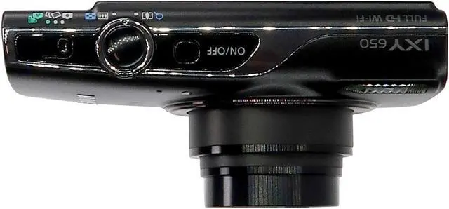 Alt view image 6 of 13 - Canon Powershot IXY 650 / ELPH 360 20.2MP Point and Shoot Digital Camera (Black)