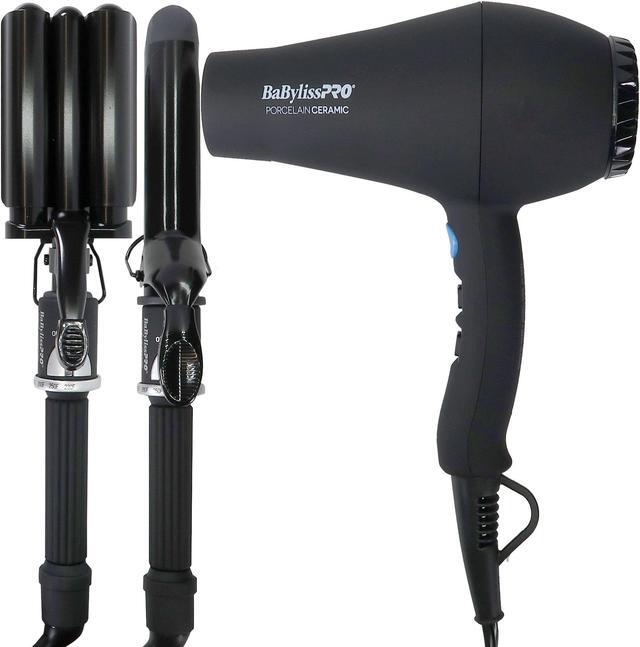 Alt view image 5 of 6 - BaByliss Pro Porcelain Ceramic Gift Box (Dryer, Waver, Curling Iron) Black #BPPP7
