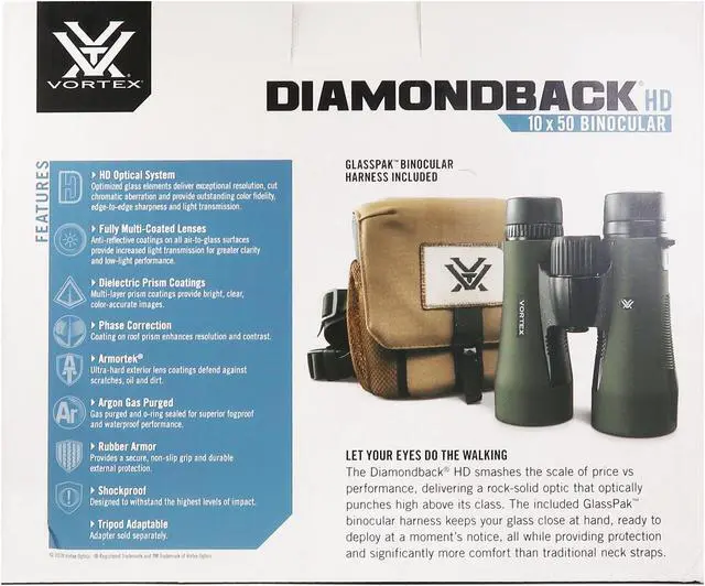 Alt view image 7 of 7 - Vortex 10x50 Diamondback HD Binoculars DB-216 with Top Professional Cleaning Kit