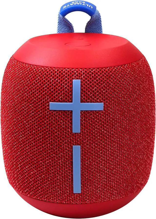 Alt view image 2 of 7 - Ultimate Ears WONDERBOOM 2 Portable Bluetooth Speaker (Radical Red) with Soft Pouch Bag
